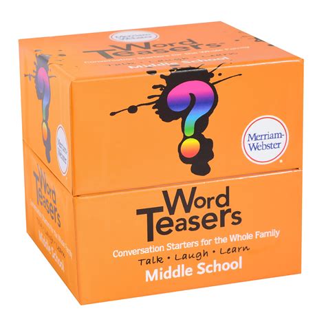 Buy ? WORD TEASERSMiddle School - Vocabulary Game for Kids 10-13 - Fun Family Conversation ...