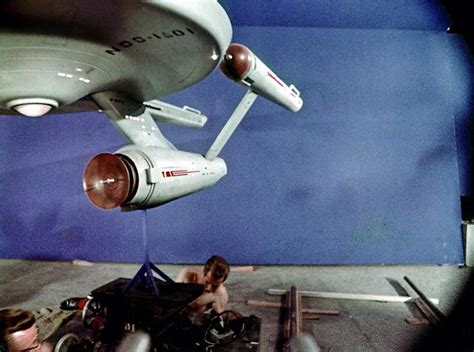 Enterprise Model on the set Of Star Trek (Original Series)