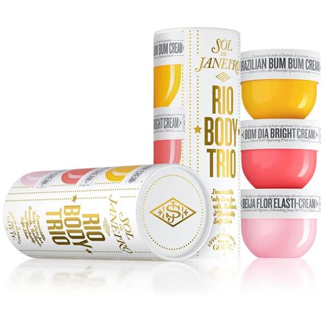 A limited-edition set featuring three best-selling body creams for visibly smoother, firmer, and ...