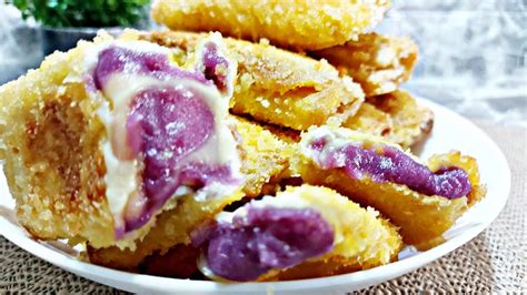 TRENDING UBE CHEESE BREAD, NO BAKE, NO STEAM| SUPER QUICK AND EASY UBE CHEESE TINAPAY| Simay Ann ...