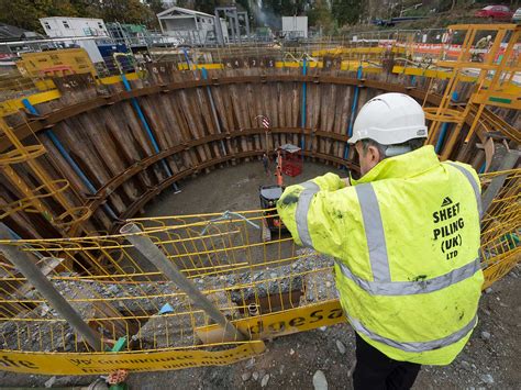 Sheet Piling and Associated Temporary Bracing Works at Ambleside WwTW - Sheet Piling (UK) Ltd