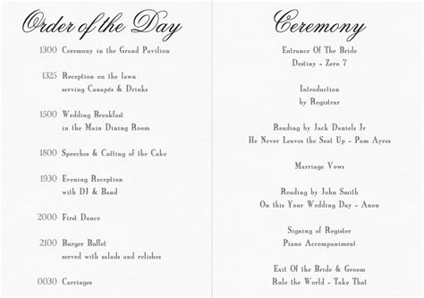 civil ceremony order of service - Google Search Christian Wedding ...