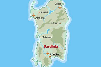 Sardinia Airports Map