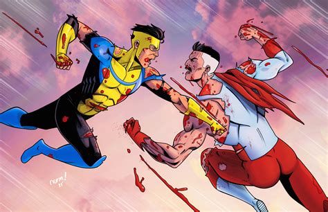 ArtStation - Invincible vs Omni-Man