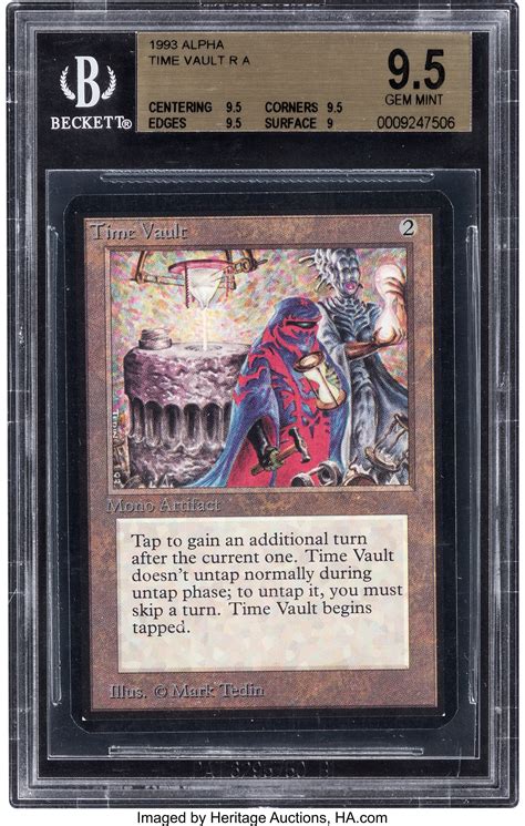 Magic: The Gathering Alpha Edition Time Vault BGS 9.5 (Wizards of | Lot #94458 | Heritage Auctions