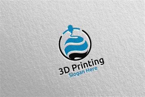 Global 3D Printing Company Logo Design 60