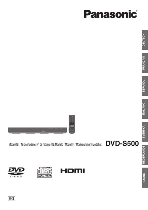 Manual Panasonic DVD-S700 (page 1 of 80) (German, Dutch, Danish, French, Italian, Swedish, Spanish)