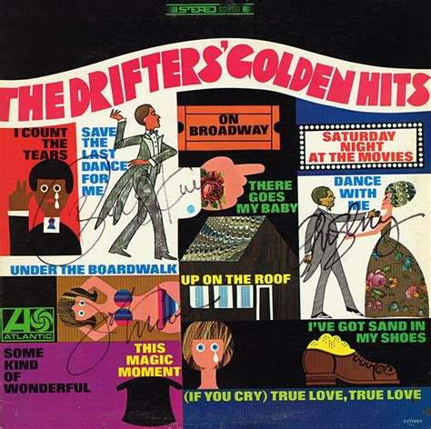 The Drifters Band Signed The Drifters Golden Hits Album - Artist signed collectibles and gifts