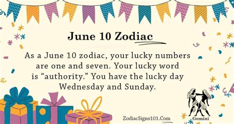 June 10 Zodiac is Gemini, Birthdays and Horoscope - ZodiacSigns101