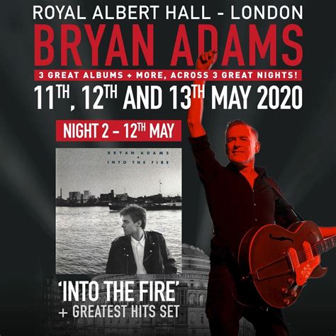 Bryan Adams London 2020 | ON SALE NOW: Bryan Adams three-night ...