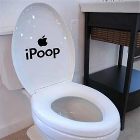 free shipping Novelty creative funny toilet seat decals bathroom decor , toilet seat stickers ...