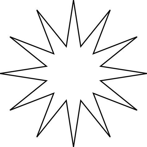 Christmas Star Outline - ClipArt Best