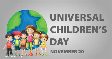 Poster design for Universal children's day 373301 Vector Art at Vecteezy