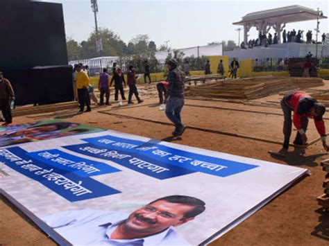 Ramlila Maidan spruced up for swearing-in ceremony of Arvind Kejriwal ...