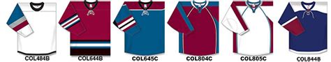 Hockey Jerseys by Athletic Knit - offers blank NHL hockey jerseys and matching socks for teams ...