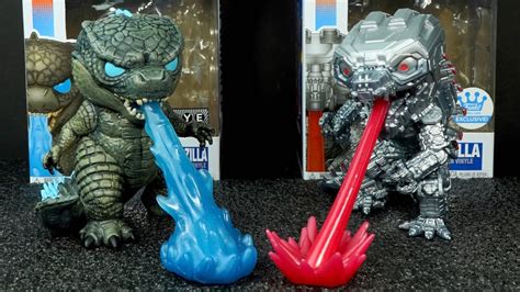 Funko POP Godzilla Heat Ray GITD FYE Exclusive & Mechagodzilla GITD ...