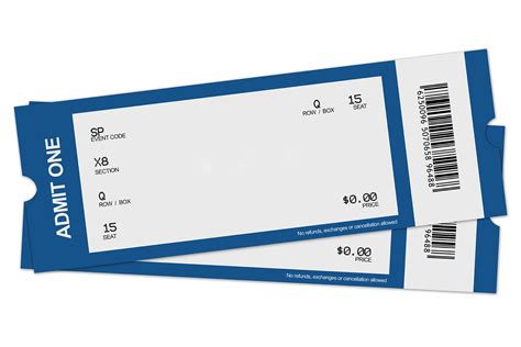 Fake Concert Tickets Printable Free