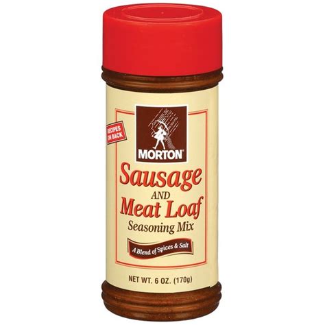 Morton Sausage & Meat Loaf 6 Oz Shakers Seasoning Mix (12 ct) - Instacart