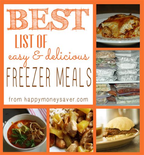 50 Easy & Delicious Homemade Freezer Meals