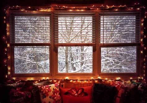 Christmas | Christmas window lights, Winter window, Snowy window