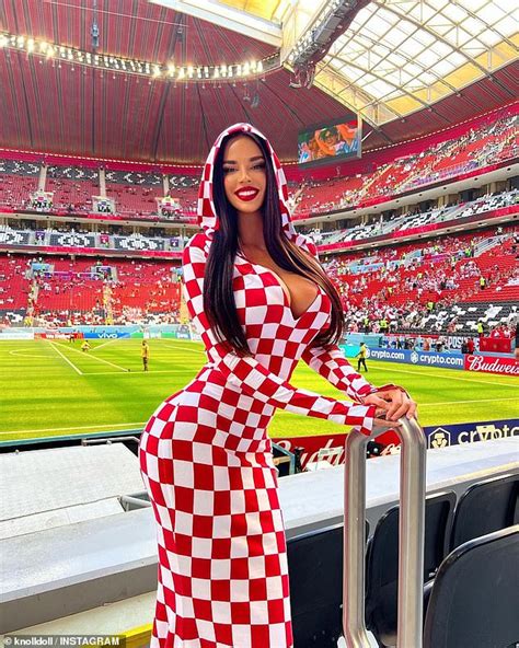 The World Cup's sexiest fan outrages locals in Qatar as the Croatian ...