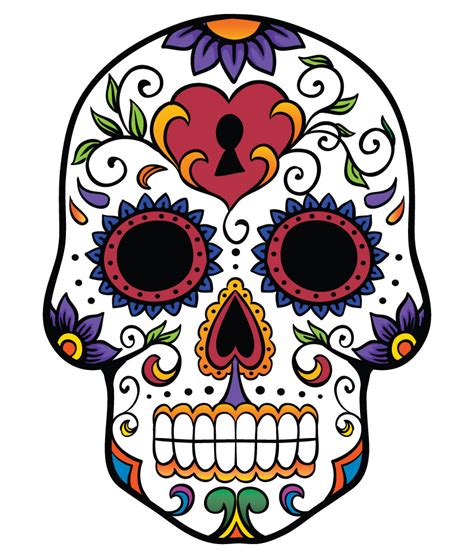 sugar skull clipart print - Clipground