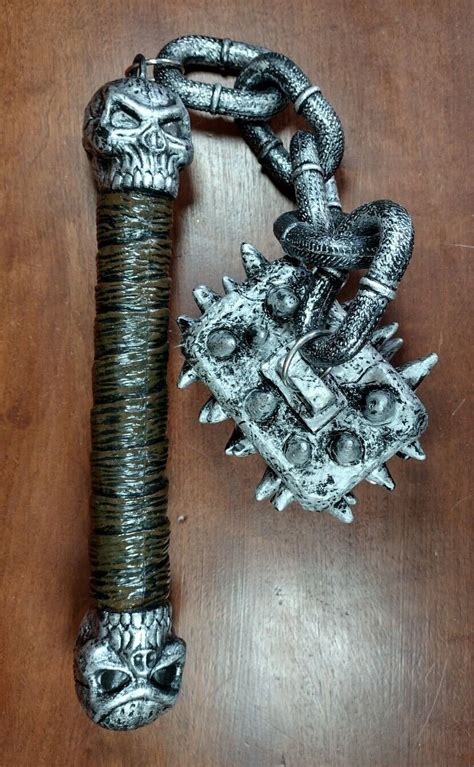 Rubber Plastic 24" Medieval Flail Mace Halloween Cosp… - Gem