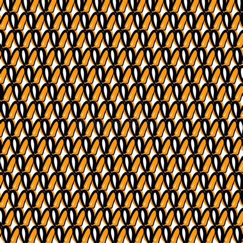 Orange and Black Abstract Repeating Pattern Stock Illustration ...