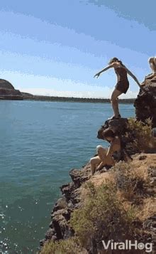 Man Falling Off A Cliff Gif accident gif falling off a cliff darwin ...