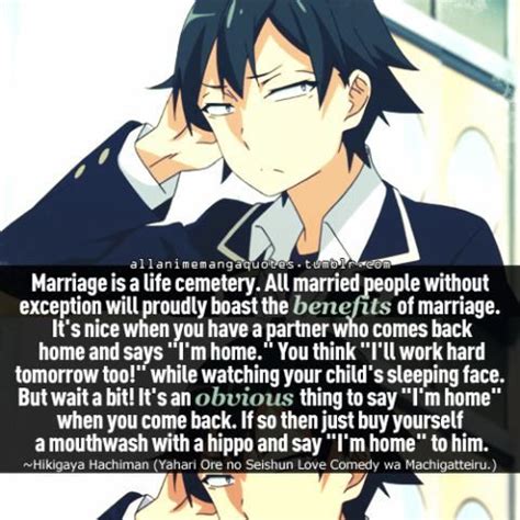 hachiman hikigaya quotes | Anime quotes, Hero quotes, Anime quotes inspirational