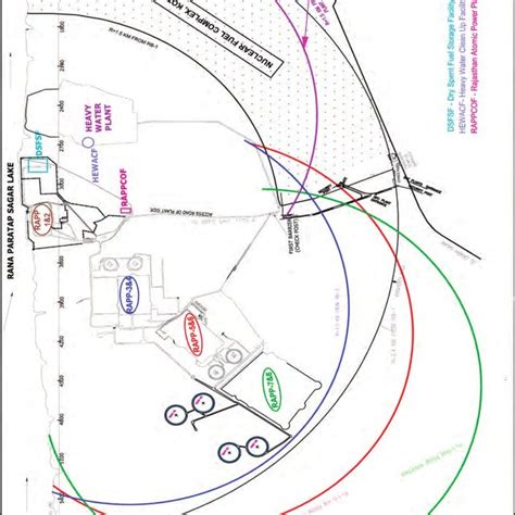 Map of study area Nuclear Fuel Complex, Rawatbhata, Kota showing Core ...