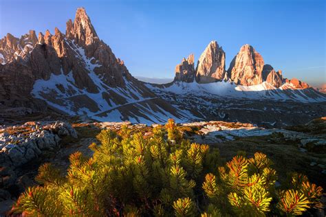 Stunning Dolomites: HD Wallpaper of Tre Cime di Lavaredo Landscape in ...