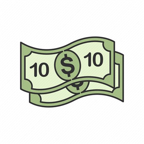 Bill, cash, dollars, ten dollars icon - Download on Iconfinder