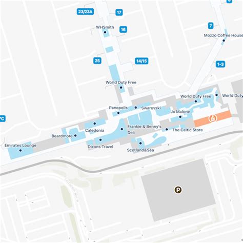 Glasgow Airport Map | GLA Terminal Guide