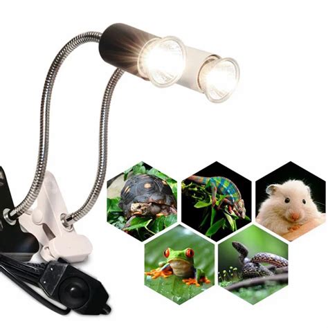 Clamp Lamp For Turtles Full Spectrum Sun UVB Lamp for Reptiles Habitat Lighting Heat Lamps ...