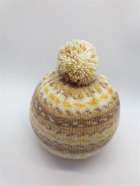 Knitted Winter Hat With Pom Pom for Women Knitted Hat for - Etsy