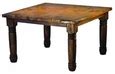 Farmhouse Dining Table with Copper Top