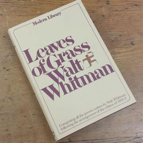 Leaves of Grass: Poems Written by Walt Whitman Modern Library | Etsy | Modern library, Poems ...