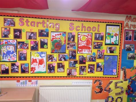 Starting school display School Displays, Starting School, Eyfs, Photo Wall, Classroom, Nursery ...