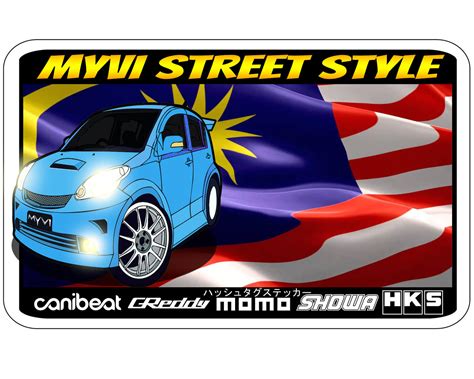 Perodua Myvi Proud - Blue by platesiam on DeviantArt