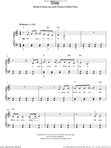 Stay Rihanna Chords Guitar