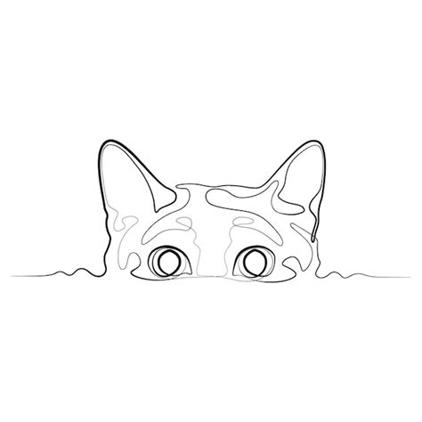 Sleepy Calico Cat Line Drawing Minimal Monstera Leaves Line Art Animals And Tropical Plants Art ...