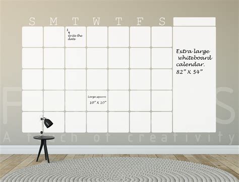 Dry Erase Whiteboard Calendar - Printable Calendar 2023