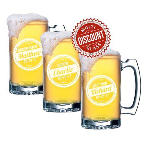 Personalized Beer Glasses Personalized Glasses Groomsmen