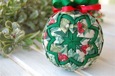 Quilted Ball Ornament Pattern e-Book – No Sew – Learn to use both ribbon AND fabric. – The ...