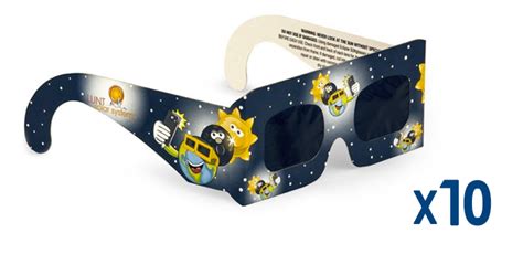 Solar SUNsafe Certified Kids Eclipse Sunglasses-10 pack | Eclipse Gear