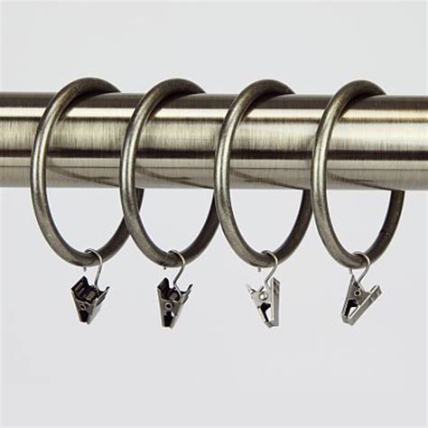 Shop Rod Desyne 10-Pack 2.5-in Antique Brass Steel Curtain Rings at Lowes.com