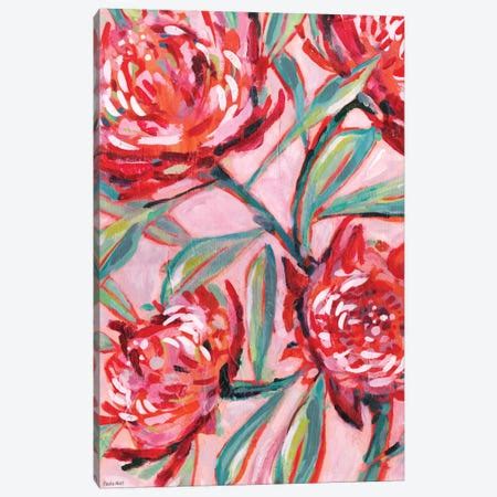 Pink Protea Painting Art Print by Sweet William | iCanvas