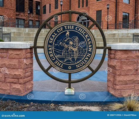 The Great Seal of the Chickasaw Nation on the OCU Campus in the City of ...