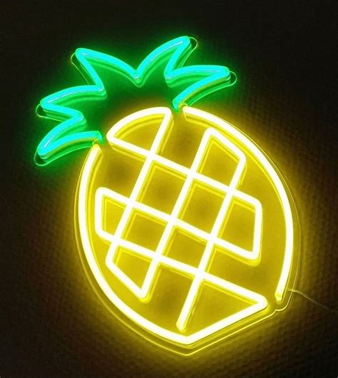 Custom Made Neon Signs, Pineapple Neon Sign, LED Business Sign – AOOS